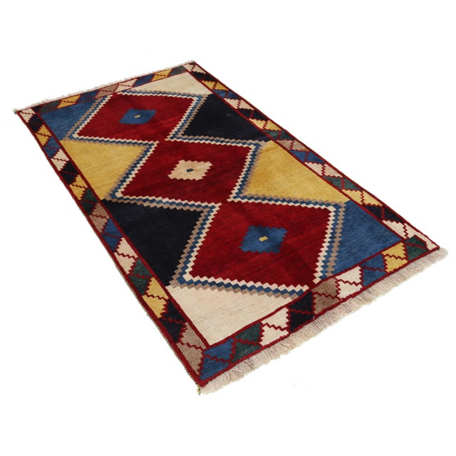 Pasargad Handknotted Persian Afshar Rug For Sale - Image 4 of 4