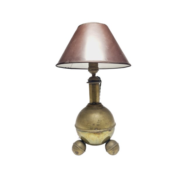 Metal Art Deco Bedside Lamp, Belgium, 1950s For Sale - Image 7 of 18
