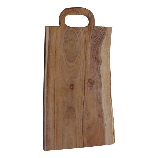 Matthew Izzo Home Acacia Wood Rectangular Cutting Board For Sale