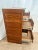 1980s Lateral File Cabinet Tiger Oak Four Drawers Locking Bottom Paneled Sides Keys For Sale - Image 4 of 11