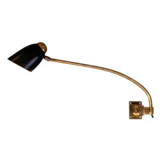 Vintage Swing Arm Articulating Wall Lamp, 1950s For Sale