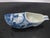Delft Holland Blue ceramic clog-shaped ashtray. Hand-painted in traditional cobalt blue floral and windmill motif on white...