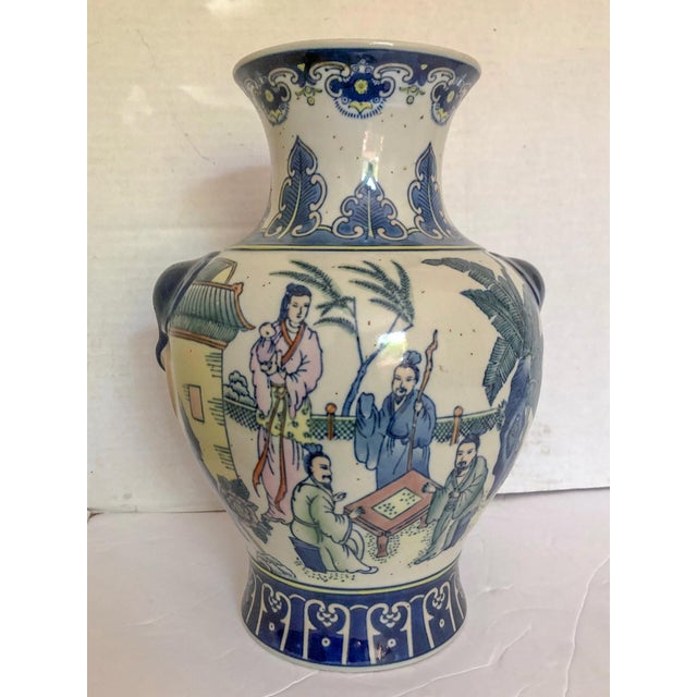 Elephant Handle Chinoiserie Vase Chairish