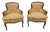 Pair of Vintage Ethan Allen French Louis XVI Style Bergères Armchairs.. Made in Italy For Sale