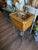 Leather and Glass Display Case End Table With Iron Base For Sale - Image 9 of 11