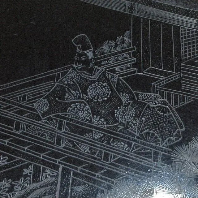 Japanese 19th Century Japanese Meiji Carved and Lacquered Fubako Box For Sale - Image 3 of 8