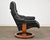 1960s 1960s Ekornes Stressless Black Leather Recling Chair For Sale - Image 5 of 9