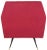 Velvet Retro Mid Accent Chair in Maroon For Sale In Philadelphia - Image 6 of 9