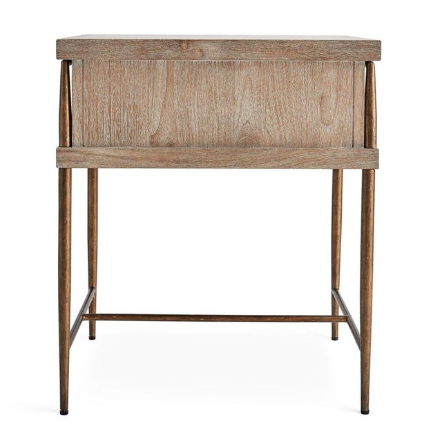Olivia Carved Drawer Nightstand For Sale In Los Angeles - Image 6 of 8