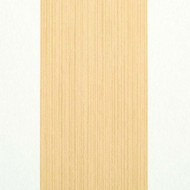 Transitional Schumacher Edwin Stripe Wide Wallpaper in Wheat For Sale - Image 3 of 3