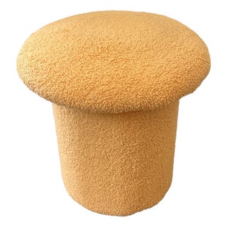 Vintage Mid Century 1970 Boho Mushroom Ottoman For Sale