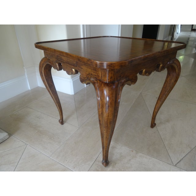 Minton-Spidell Vintage Minton Spidell Walnut Table For Sale - Image 4 of 10