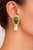Italian 18K Yellow Gold Venetian Glass Intaglio & Pearl Clip-On Earrings For Sale - Image 12 of 12