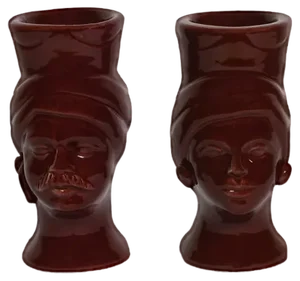 H14 Griffin & Mata Vases from Crita Ceramiche, Set of 2