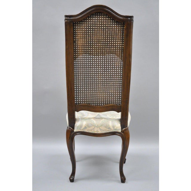 Vintage French County Cane High Back Walnut Side Chair Chairish