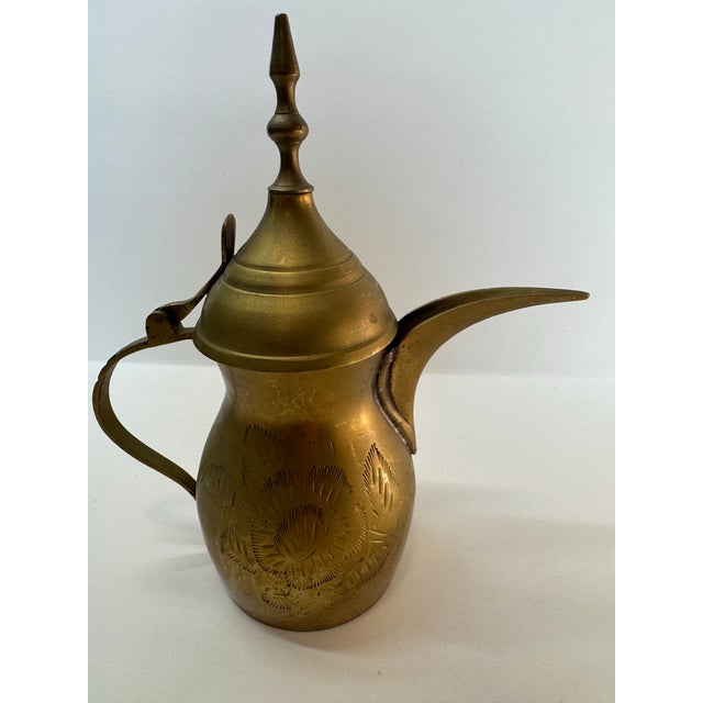 Mid 20th Century Vintage Etched Brass Vessel Collection - 4-Piece Set For Sale - Image 5 of 12