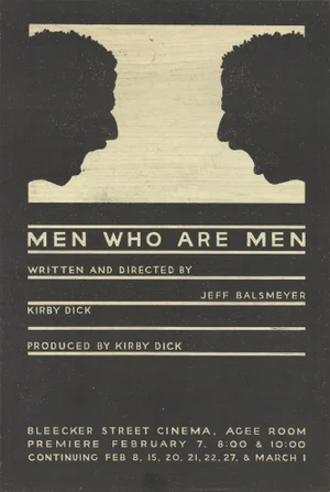 1981 Jeff Balsmeyer 'Men Who Are Men' Woodblock