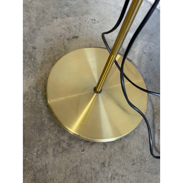 Mid 20th Century Mid-Century Modern Hamalux Gold Standing Lamp Metal For Sale - Image 12 of 12