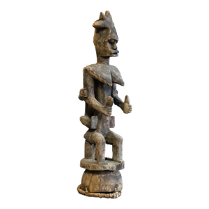 Vintage Carved Tribal Statue From Nigeria. Wood Sculpture