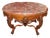 Late 19th Century American Victorian Rococo Rosewood Marble Top Center Table For Sale