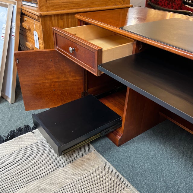 Stanley Furniture Executive Desk + Printer Storage Chairish