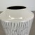 White Vintage White Zig Zag Fat Lava Ceramic Vase from Ilkra Ceramics, 1970s For Sale - Image 8 of 18
