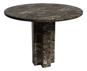 Arti Emperador Dark Marble Round Dining Table 40"
