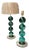 Murano Glass Lamps in the style of Gino Cenedese, 1980, Set of 2 For Sale