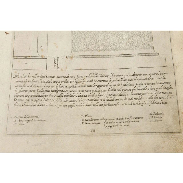 "Canon of the Five Orders of Architecture" Book by Iacomo Barozzio Da Vignola For Sale In Miami - Image 6 of 10