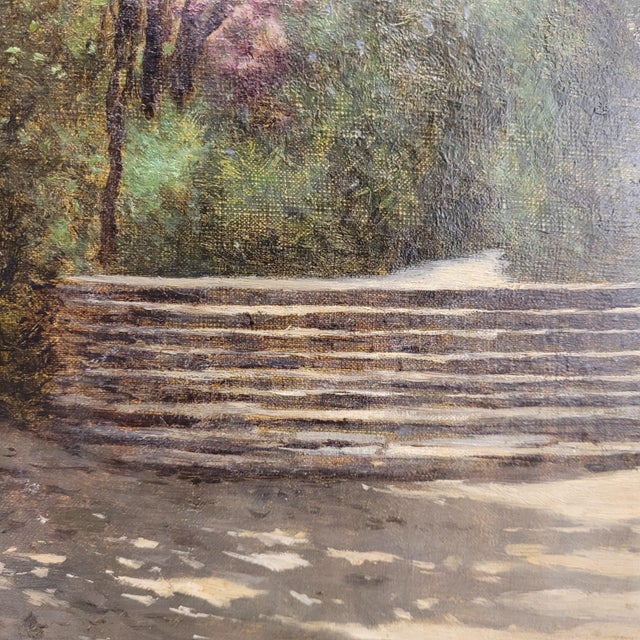 Manuel Ramos Artal, Garden Scene, Late 1800s, Oil on Canvas, Framed For Sale - Image 15 of 18