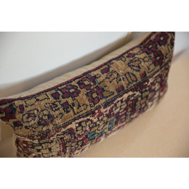 Textile Vintage Rug Fragment Pillow For Sale - Image 7 of 8