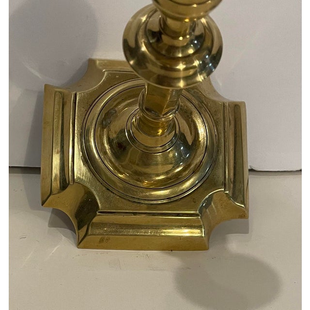 IG Berg brass candlestick produced for the Williamsburg Reproductions program. Modeled after an English early 18th century...