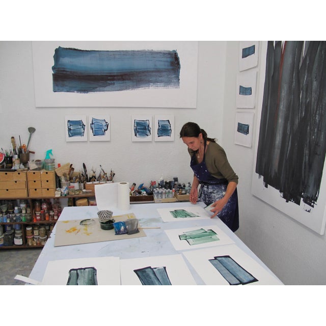 Emma Godebska, Acid Blue, 2020, Acrylic on Canvas For Sale - Image 7 of 8