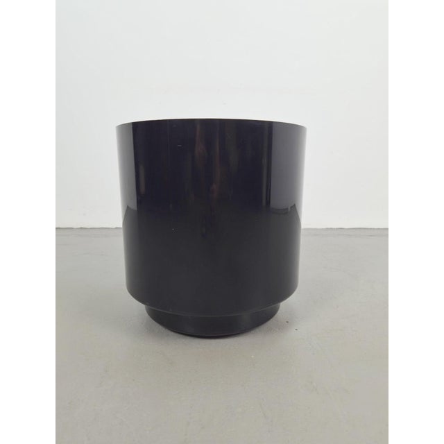 Black Round Planter on Wheels by Anna Castelli for Kartell, 1970s For Sale - Image 9 of 9