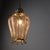 Mid-century lantern manufactured by barovier & toso. The piece consists of a main body of hand-blown murano glass with...