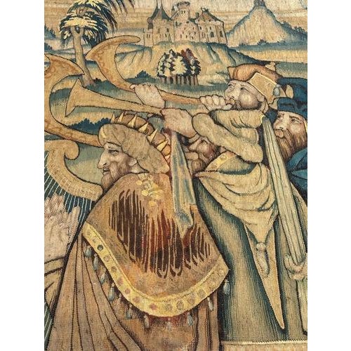 Antique Aubusson Tapestry, 1600s For Sale - Image 14 of 18