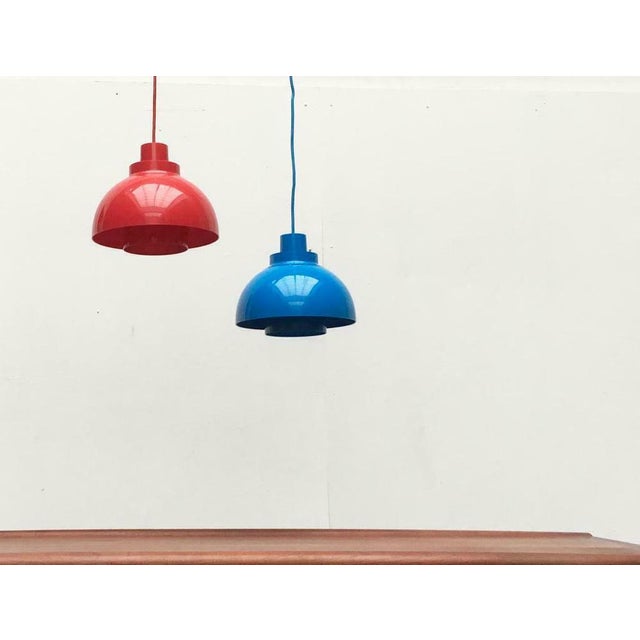 Mid-Century Danish Minisol Pendant Lamps by K. Kewo for Nordic Solar, 1960s, Set of 2 For Sale - Image 13 of 18