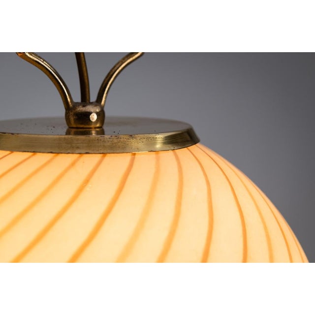 Metal Pendant Lamp with Murano Glass Shade For Sale - Image 7 of 11