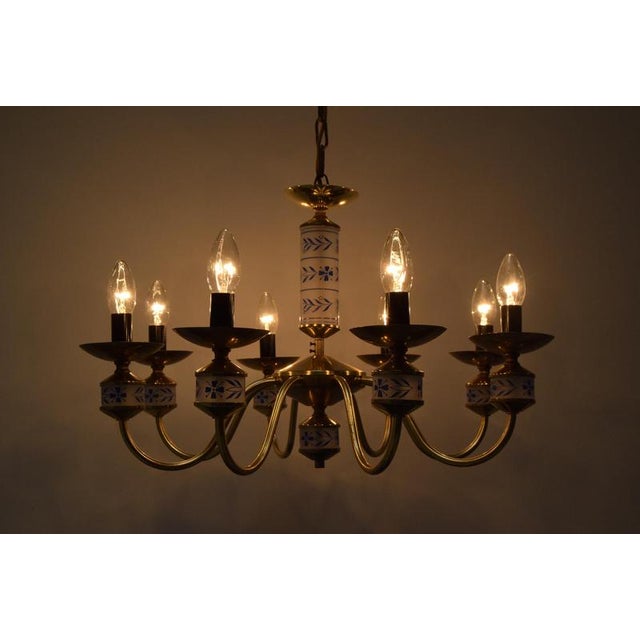 Mid-Century Chandelier by Kamenicky Senov, Czechoslovakia, 1970s For Sale - Image 11 of 15
