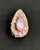 Yellow French Talosel Brooch with Glass Inlay by Line Vautrin Branded For Sale - Image 8 of 12