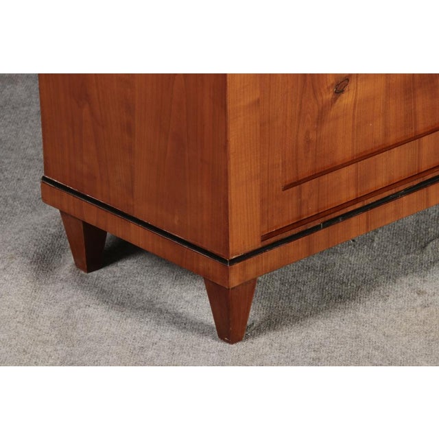 Wood Small Biedermeier Half Cabinet in Cherrywood, 1820s For Sale - Image 7 of 18