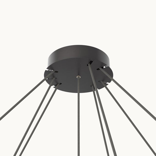 Emily V8 Group in High Gloss Paint Pendant Light from Moss Objects For Sale - Image 4 of 6