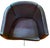 Ebony Set of Four B & B Italia 21st-Century “Tulip Sixty” Swivel Armchairs in Leather and Chrome For Sale - Image 8 of 17