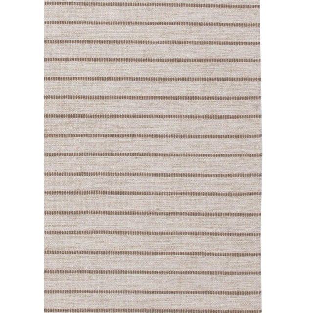Textile Modern Striped Flat-Weave Wool Rug by Doris Leslie Blau For Sale - Image 7 of 8