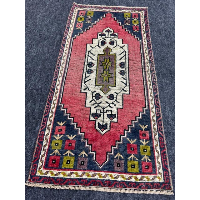Turkish Yastik Rug 1'10" x 3'10" For Sale - Image 4 of 5