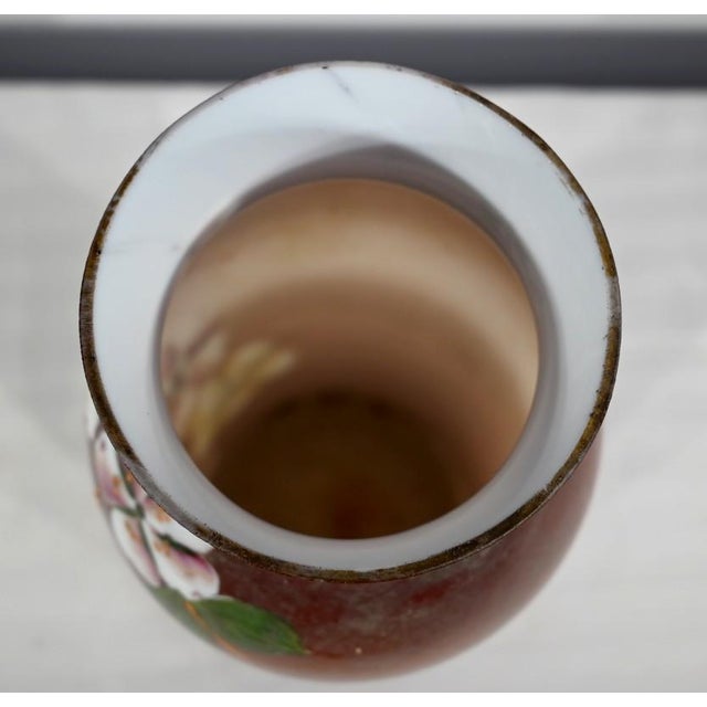 1900 - 1909 Art Nouveau Brown Porcelain Vase, 1900s For Sale - Image 5 of 18