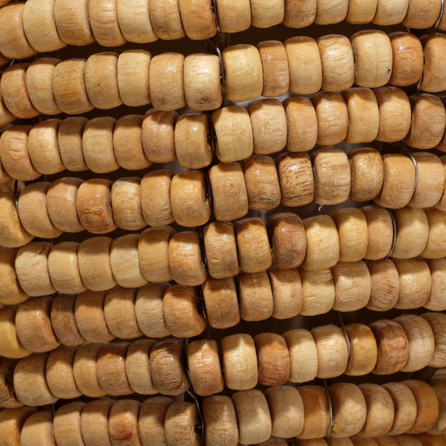 Jamie Young Jamie Young Anguilla Wall Sconce in Natural Wood Beads For Sale - Image 4 of 10