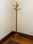 Vintage Oak Tripod Coat Rack With Turned Pole and Ball Pegs For Sale - Image 6 of 8