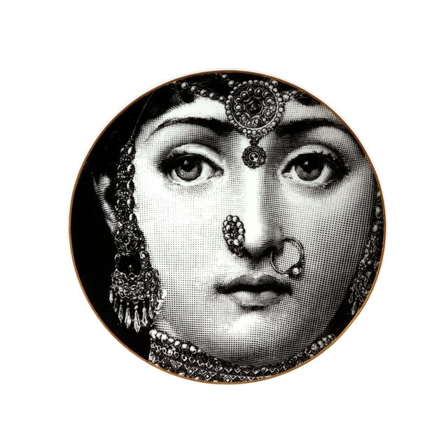1980s Piero Fornasetti for Rosenthal Themes & Variation Motiv 3, Indian Beauty For Sale - Image 5 of 8