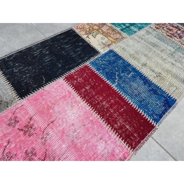 Handknotted Ethnic Vintage Area Rug For Sale - Image 9 of 10